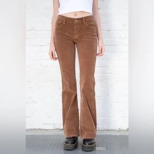 Size small Brandy Melville brown corduroy pants READ DESCRIPTION